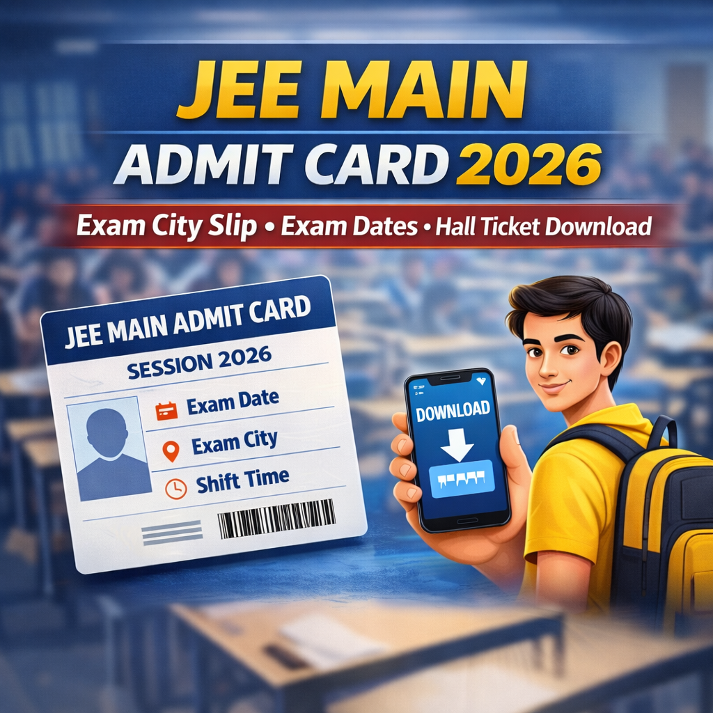 JEE Main Admit Card 2026: Big Update on Exam, Hall ticket