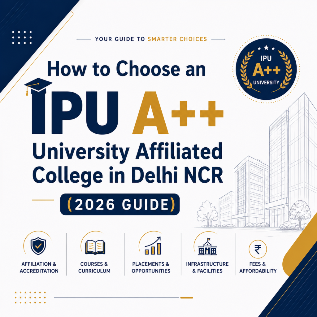 How to Choose an IPU A++ University Affiliated College in Delhi NCR (2026 Guide)