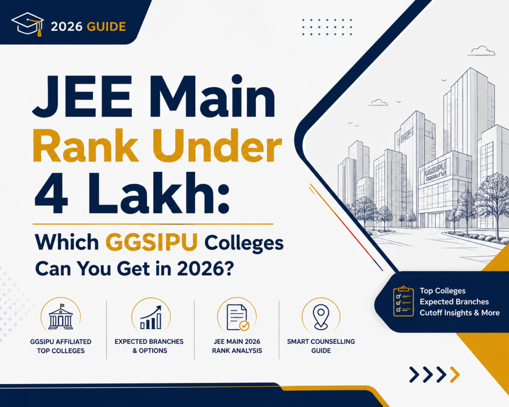 JEE Main Rank Under 4 Lakh: Which GGSIPU Colleges Can You Get in 2026? 2 JEE main rank