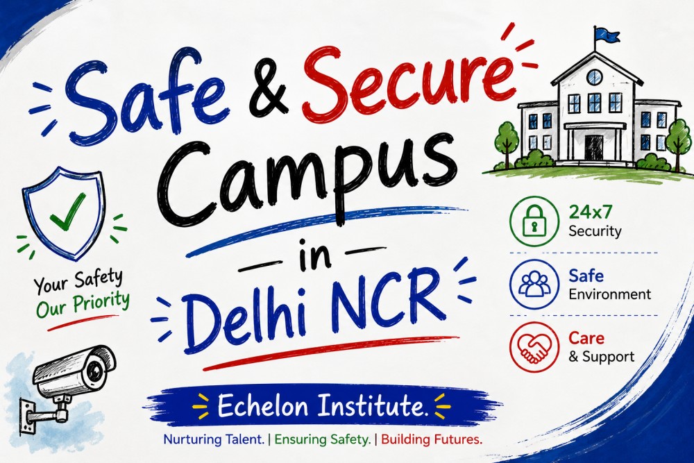 Safe Secure Campus in Delhi NCR Echelon Institute