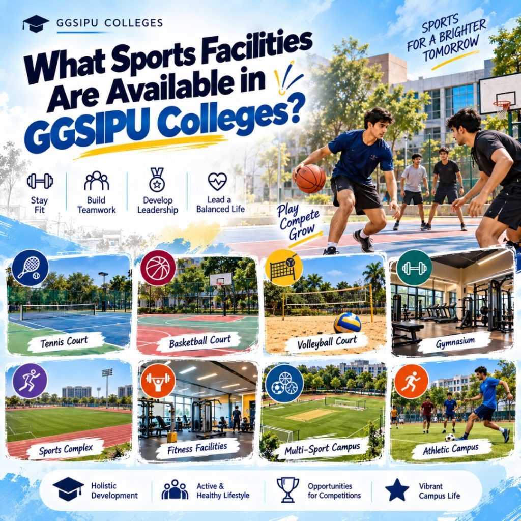 What Sports Facilities Are Available in GGSIPU Colleges?