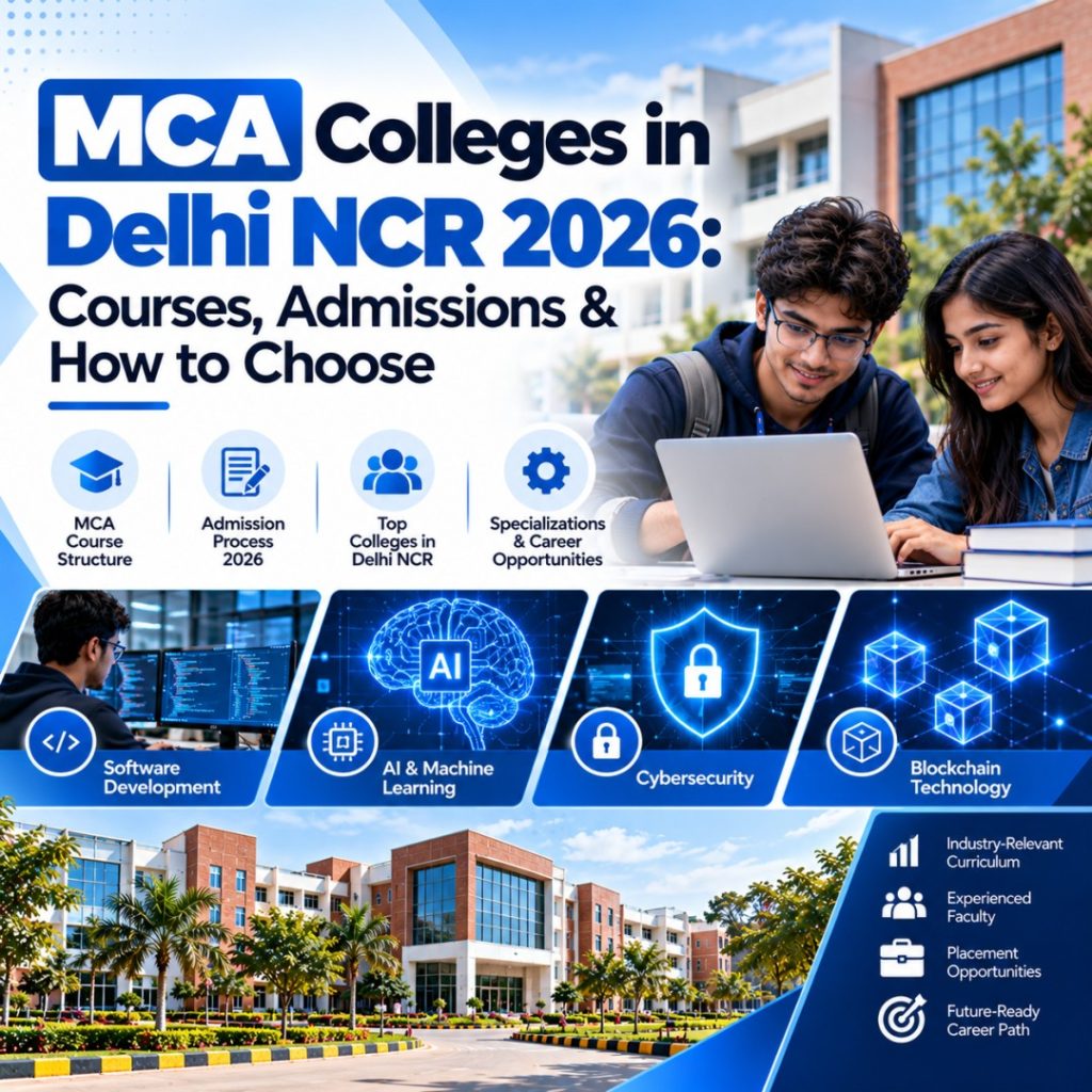 MCA Colleges in Delhi NCR 2026: Courses, Admissions & How to Choose 2 MCA Colleges in Delhi NCR 2026: Courses, Admissions & How to Choose